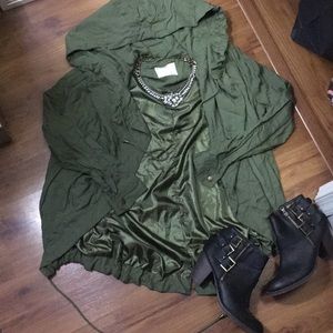 Olive Military-esque Jacket